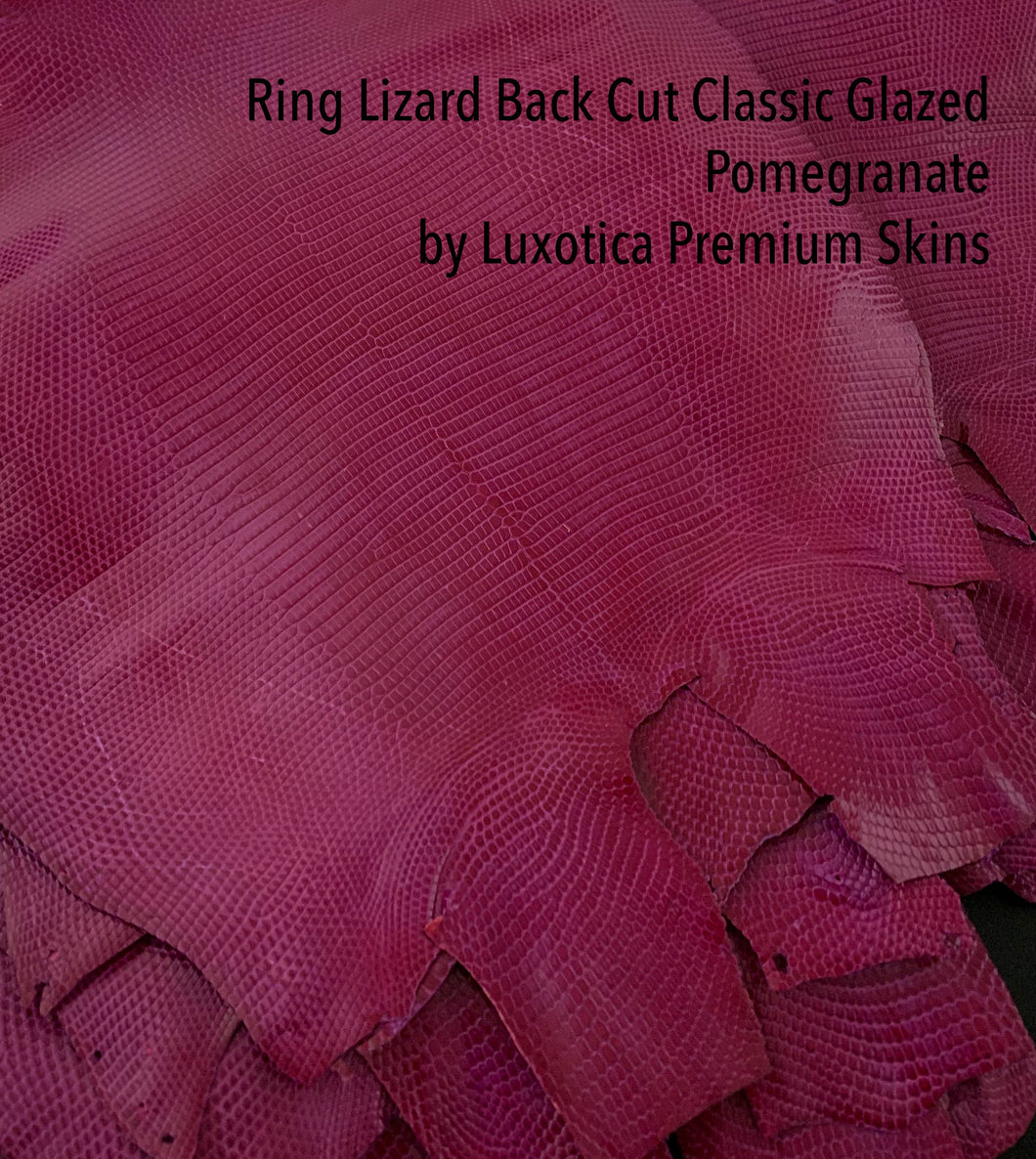 Ring Lizard Back Cut Soft Classic Glazed Pomegranate