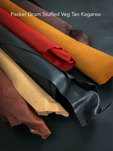 Load image into Gallery viewer, Packer Drum Stuffed Veg Tan Kangaroo ~ SADDLE TAN