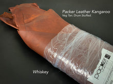 Load image into Gallery viewer, Packer Drum Stuffed Veg Tan Kangaroo ~ SADDLE TAN