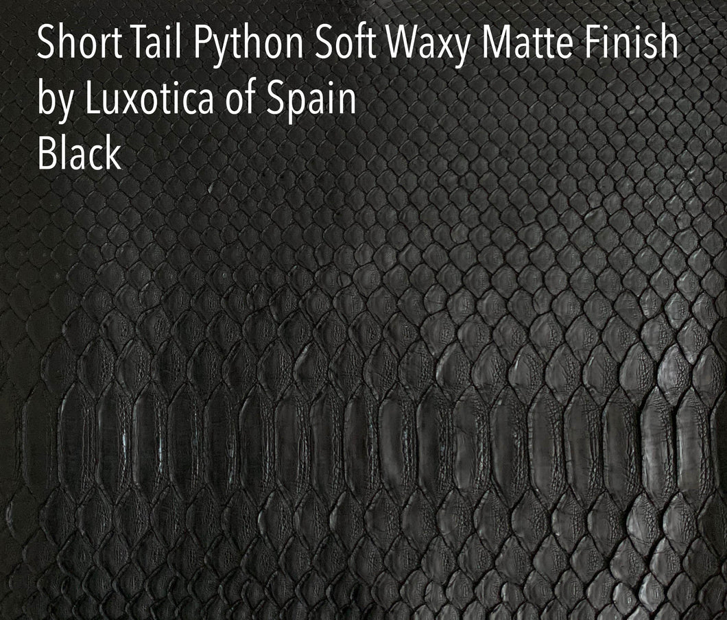 Python Short Tail Soft Matte Finish Black
