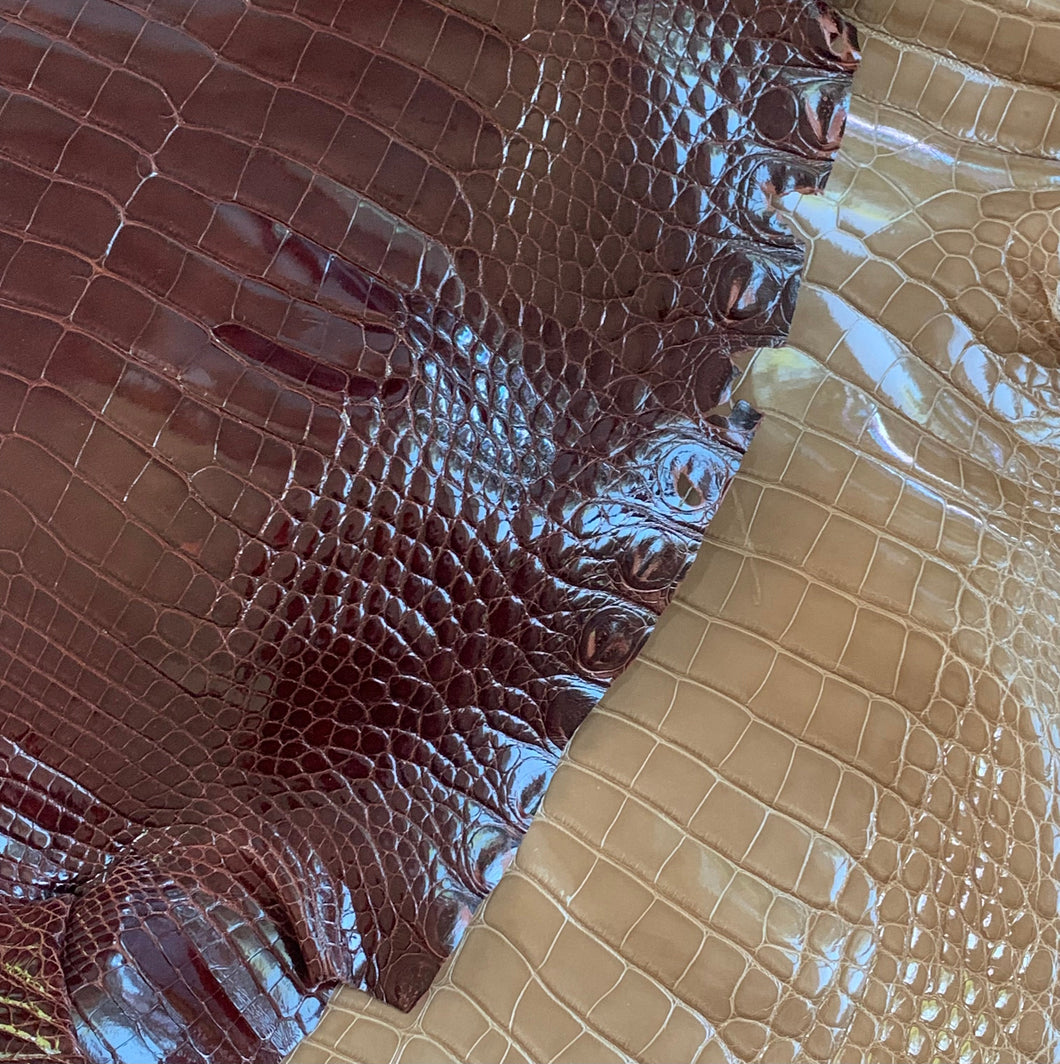 Farm Alligator Glazed Finish by Heng Long - GOLD BROWN