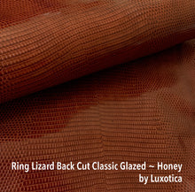 Load image into Gallery viewer, Ring Lizard Back Cut Classic Glazed ~ HONEY
