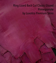 Load image into Gallery viewer, Ring Lizard Back Cut Soft Classic Glazed Pomegranate

