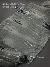 Load image into Gallery viewer, Nile Crocodile Classic Glazed Graphite
