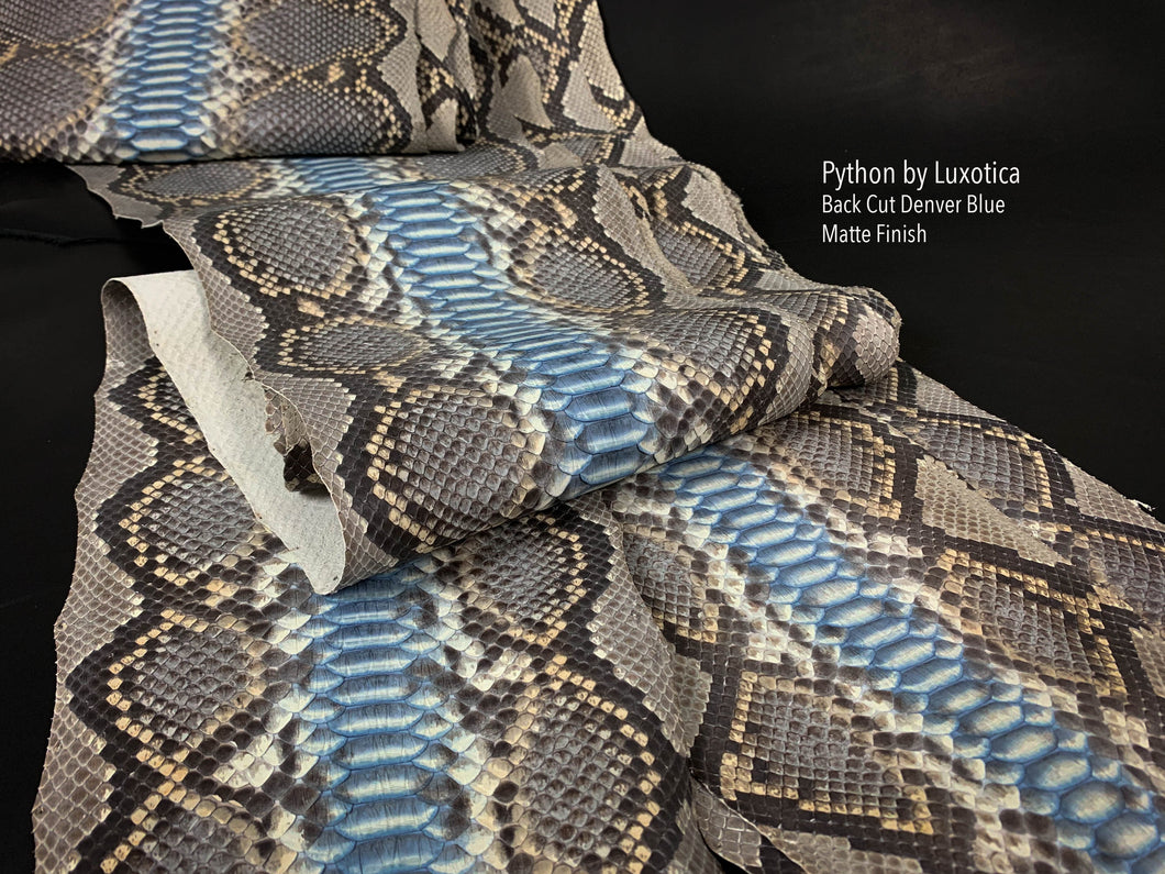 Python Back Cut Denver Blue Matte Finish - JUMBO - 4 Meter Plus