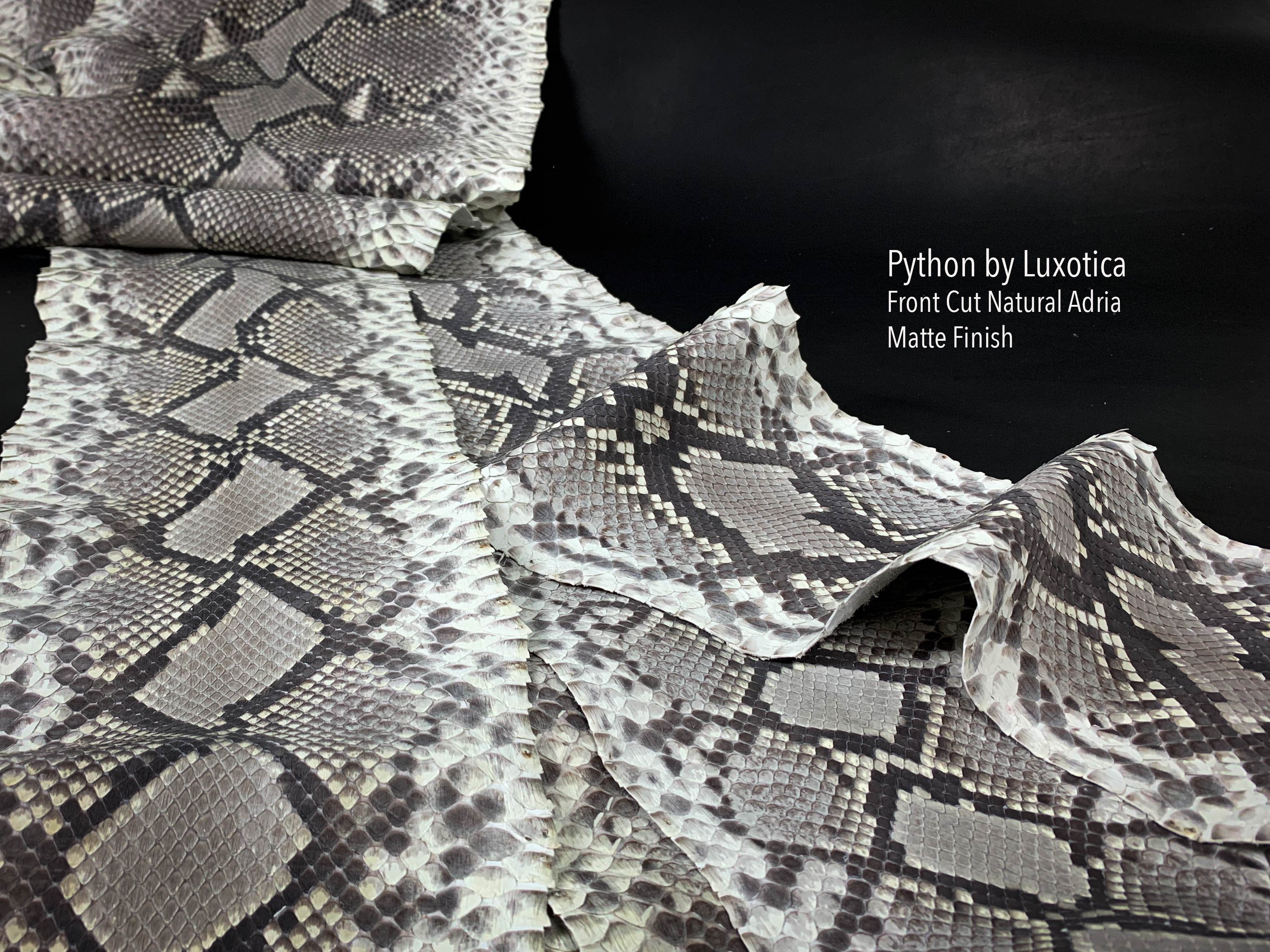Python Front Cut Natural Matte Finish – Hardtke Leather Co.